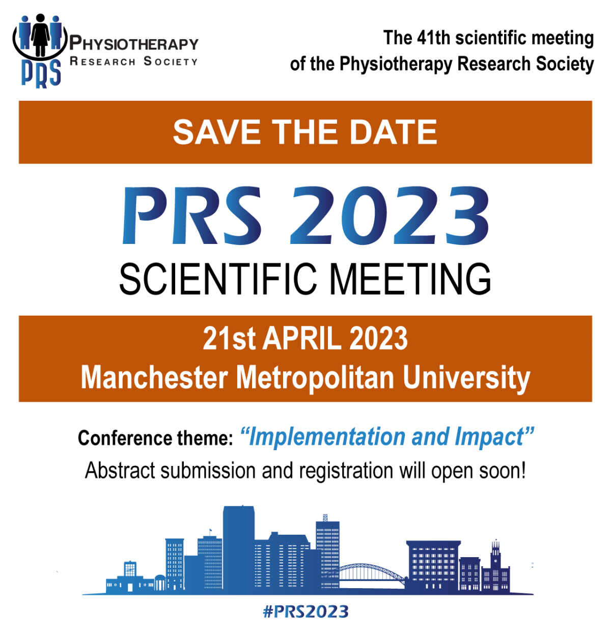 Save the date for #PRS2023