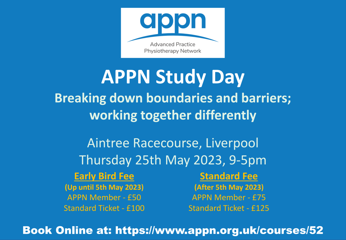 Book onto the APPN Study Day